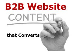 b2b website content